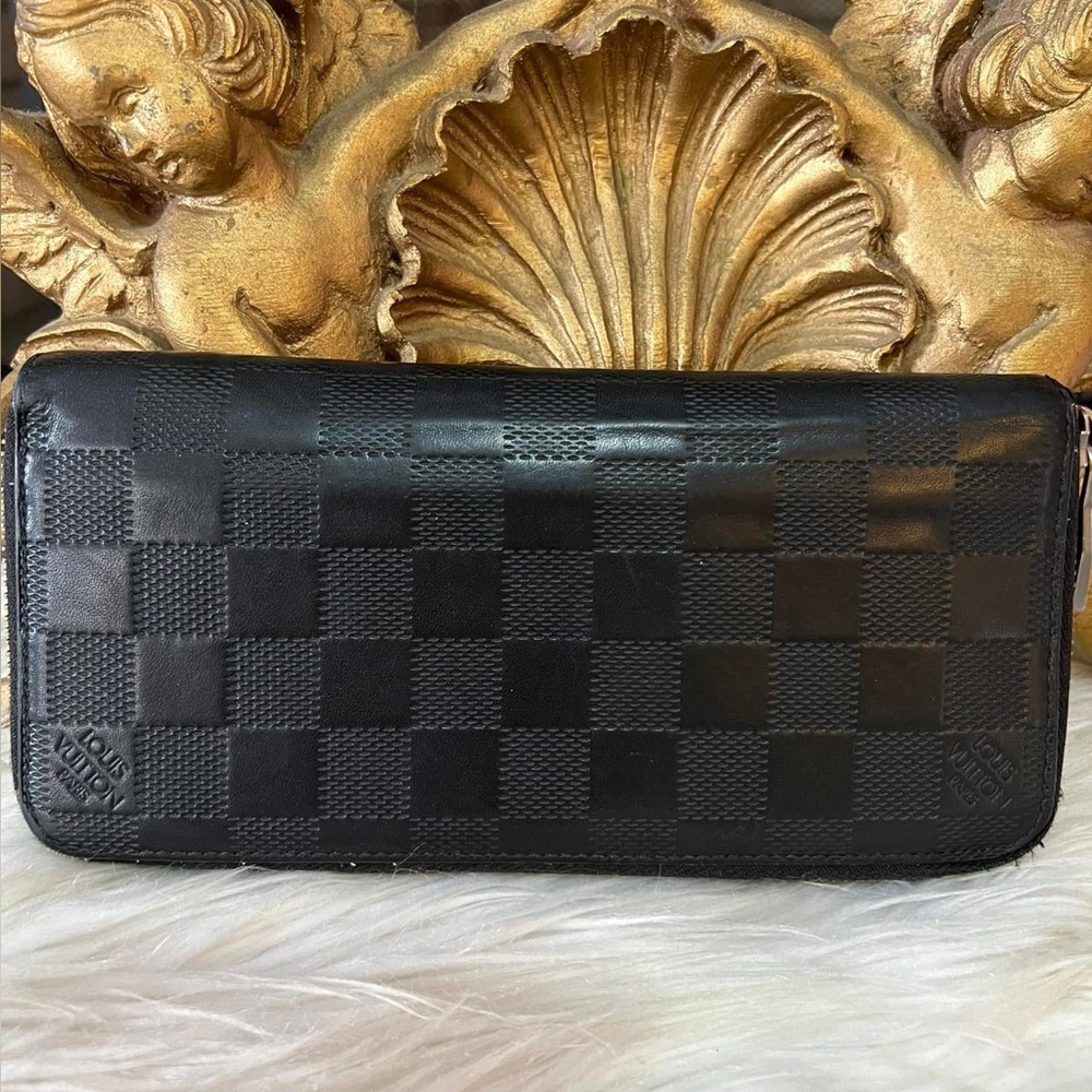 Louis Vuitton Black Checkered Wallet